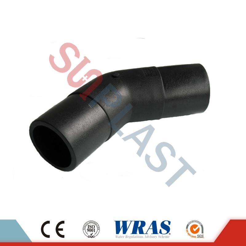 HDPE Butt Fusion 22,5 độ khuỷu tay