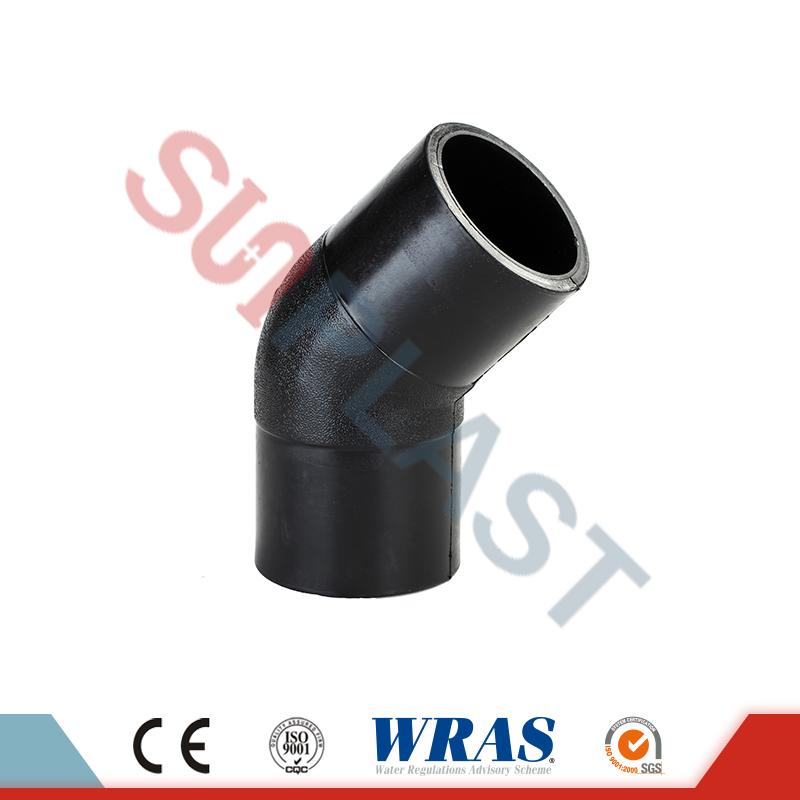 HDPE Butt Fusion 45 độ khuỷu tay