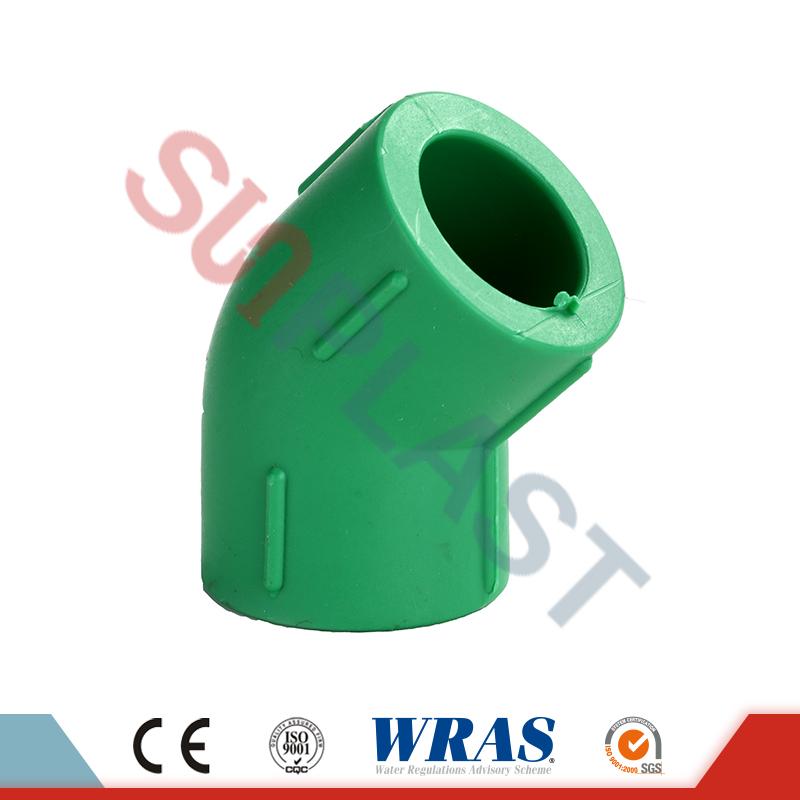 DIN8078 PPR 45 độ khuỷu tay