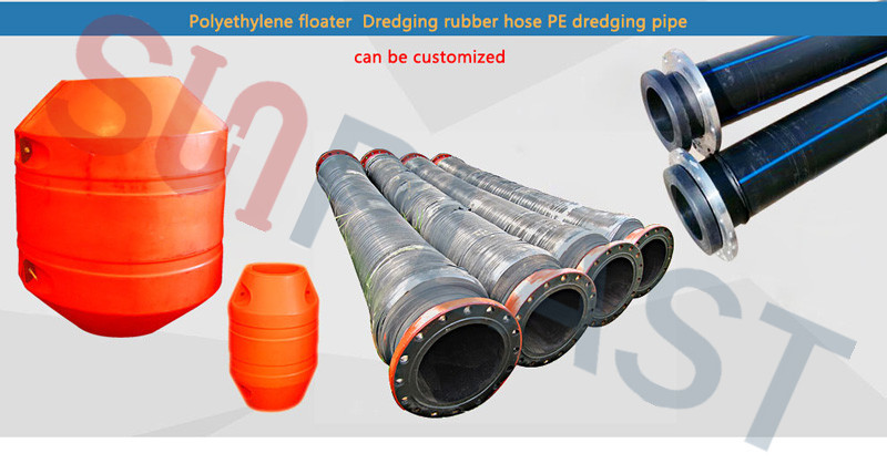 Ống nạo vét HDPE-pipe floats-Rubber hoses